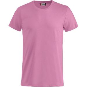 Basic-T bodyfit T-shirt 145 gr/m2 helder roze 4xl