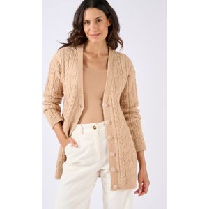 Damart - Lang vest kabelgebreid Thermolactyl - Beige - XS