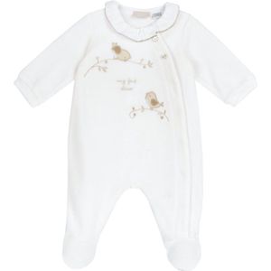 Chicco - Babyoverall - Wit Groen - Katoen - Oeko-Tex Standaard