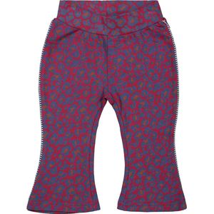 Dirkje baby meisjes flaired joggingbroek Burgundy aop