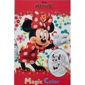 Magic Color Minnie Mouse Toverblok - Tekenboek - Roze / Multicolor - Tekenen - Knutselen - Disney