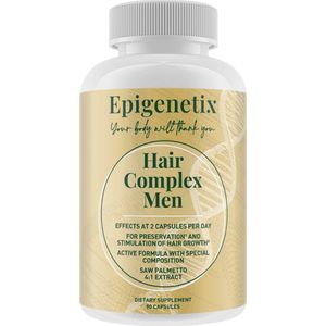 Epigenetix - Hair Complex Men - 90 Capsules - Krachtige haarondersteuning voor mannen van binnenuit
