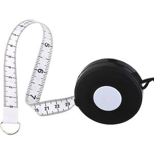 Dubbelzijdig Body Meetlint voor Naaien en Gewichtsverlies - Intrekbare Liniaal van 205cm