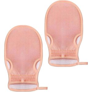 Allecto Plus - Diepe Reiniging Peelinghandschoenen voor Lichaam en Gezicht - Badspons voor Effectieve Peeling - Lichaamsscrub met Zuignappen - Massagehandschoenen - Goed