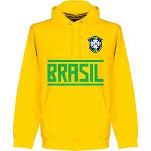 Brazilië Team Hoodie - Geel - Kinderen - 98