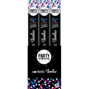 Confetti Shooter Gender Reveal Blauw - 40 cm