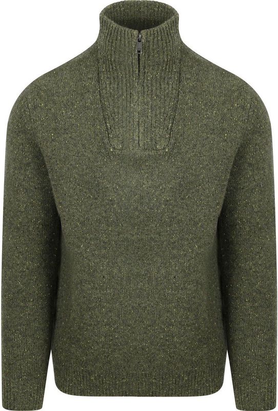 McGregor - Half Zip Trui - Groen - Lamswol Blend