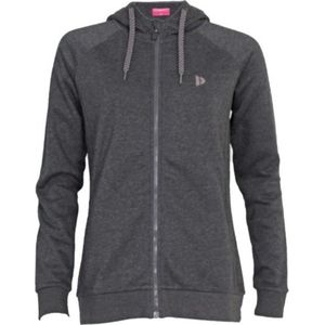 Donnay - Anna - Sweatvest met Capuchon - Charcoal Marl