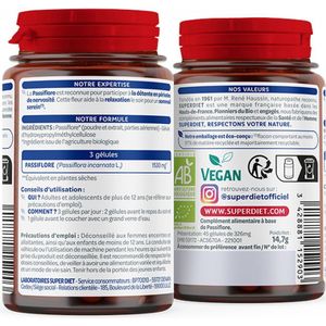 Superdiet Passiebloem Organisch 45 Capsules