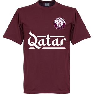 Qatar Team T-Shirt - Bordeaux Rood - M