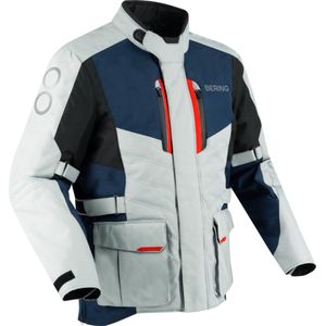 Bering Jacket Siberia Grey Blue Red XL - Maat - Jas
