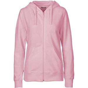 Fairtrade Ladies Zip Hoodie met capuchon Light Pink - XS