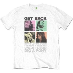 The Beatles - 3 Savile Row Heren T-shirt - M - Wit