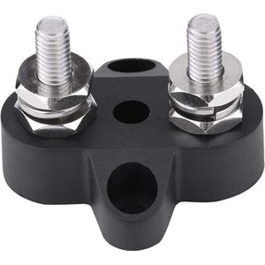 Stroomverdelingsblok M6 - met verzamelrails en stroomklemmenblok - dubbel 48 V - hoog vermogen - geschikt voor stroomverdeling met 2 bouten .