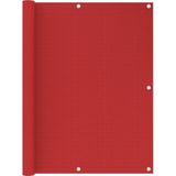 vidaXL-Balkonscherm-120x300-cm-HDPE-rood