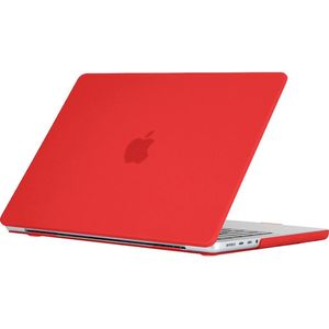 Mobigear Laptophoes geschikt voor Apple MacBook Pro 16 Inch (2021-2024) Hoes Hardshell Laptopcover MacBook Case | Mobigear Matte - Rood - Model A2485 / A2780 / A2991