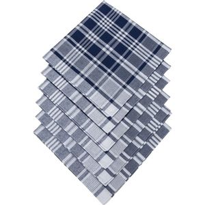 D&L Grote Werkzakdoeken - Blauw - 50 x 50cm - 12 Stuks - Katoen