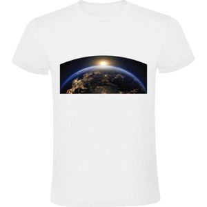 Aarde Heren T-shirt | Wereld | Zon | Planeet | Aardbol | Leven