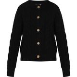 DreiMaster - Vintage - Gebreid Vest - Zwart