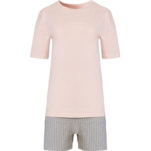 By Louise Dames Korte Pyjama Set Shortama Roze - Maat L