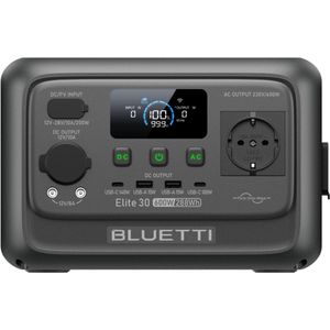 BLUETTI Elite 30 V2 - Powerstation - 600W - 288Wh - Fluisterstille werking - LFP-batterij