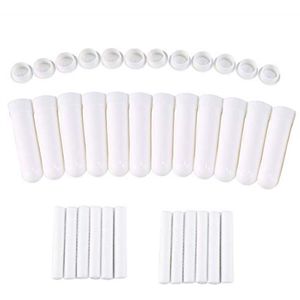 12pcs Essential Oil Nasal Inhaler with Refillable Wicks for Aromatic Therapy