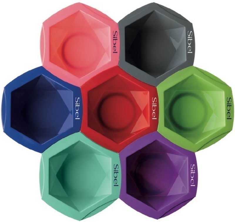 Sibel - Mix And Match - Verf Bakjes Set - 7 Kleuren - Kunststof - 400 ml