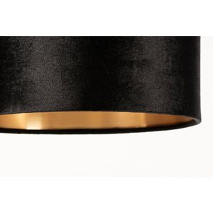 Lumidora Tafellamp 31077 - BRED - E27 - Zwart - Goud - Metaal