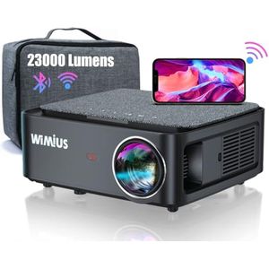 WLAN-projector 1080P met Bluetooth en 7500 lumen voor thuisbioscoop en presentaties