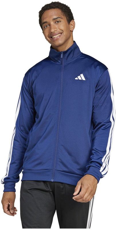 Adidas - 3 Stripes Tricot Trainingsjack - Zwart - 100% Gerecycled Polyester