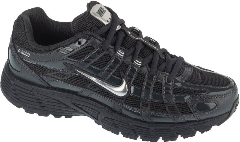 Nike - P-6000 - Damesschoenen - Zwart - Mesh en Synthetisch Leer