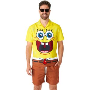 Suitmeister SpongeBob™ - Heren Zomer Set - Halloween Kostuum en Carnavalsoutfit - Geel - Maat XL
