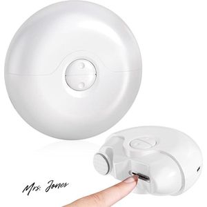 Mrs. Jones 2-in-1 draadloze elektrische nagelknipper polijstmachine zachte nagelverzorging baby's kinderen senioren volwassenen oplaadbaar draagbaar veilige bediening .