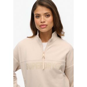 Superdry - Active Tech Logo Relaxed Halfzip Sweater - Dames - Truien