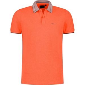 NZA - Effenkleurige polo met korte mouw - Golden Orange