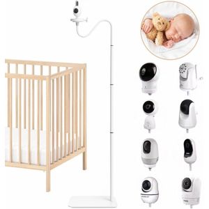 ADEL - Babyfoonhouder - Wit - Universeel met Voetstandaard voor Zorgeloos Gevoel