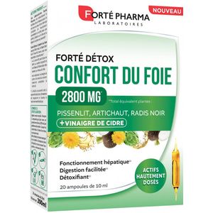 Forté Pharma Forté Détox Confort du Foie 2800 mg 20 Ampullen