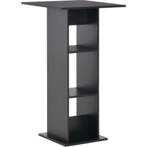 vidaXL - Bartafel - 60x60x110 - cm - zwart