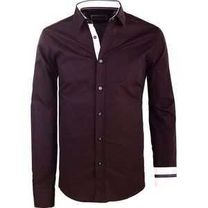 Carisma Zwart Overhemd Lange Mouw Met Stretch 8441 - XXL