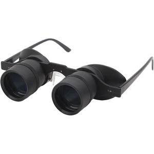 Handsfree verrekijkerbril met 10x zoom en gepolariseerde lens, ideaal voor vissen, vogels kijken, sport en opera - draagbare operabril met HD optisch telescoopglas