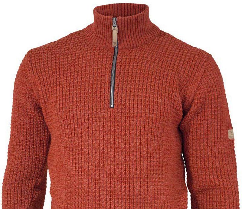 Ivanhoe - Moritz Half Zip - Wollen Trui - Rood