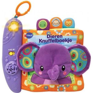 VTech Baby Dieren Knuffelboekje Pluche - Educatief Babyspeelgoed - Dieren, Kleuren en Muziek - Van 6 tot 36 Maanden