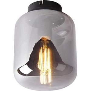 QAZQA bliss - Design Plafondlamp - 1 lichts - Ø 18 cm - Zwart - Woonkamer | Slaapkamer | Keuken