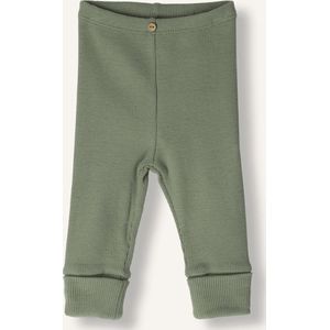 PLAY UP Rib Leggings Broeken Unisex - Groen - Maat 68.
