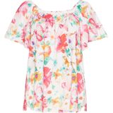 Usha - Blouse - Gemengde Kleuren - Wijde Blouse - Bloemenprint