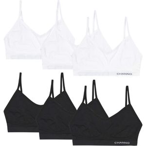 Set van 6 Onzichtbare Naadloze Onderwired Bh's zonder Lycra Vulling met Verstelbare Bandjes