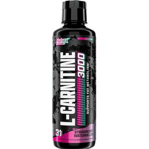 Nutrex Research - Liquid Carnitine 3000 - Vloeibare Carnitine - Aardbei Watermeloen - 465 ml
