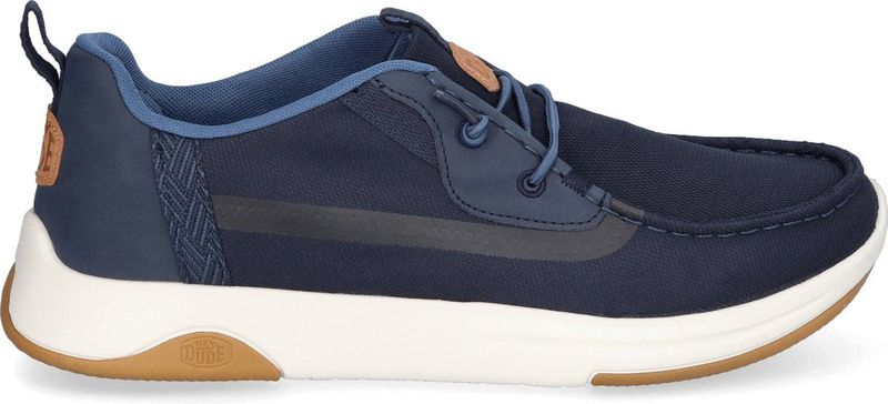 HEYDUDE - Wally Drift Mesh - Instapper - Navy Blazer White - Textiel, Synthetisch