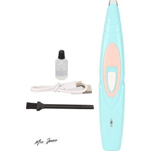 Mrs. Jones Hondenpoottrimmer - draadloze kattenpoottrimmer - geluidsarme elektrische hondentondeuse - rond poten ogen oren gezichtsveiligheid huisdierverzorgingstrimmer - voor honden katten honden verzorging .