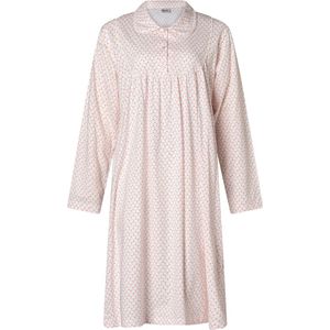 Lunatex tricot dames nachthemd Lange mouw -22-4133 - Roze - L .